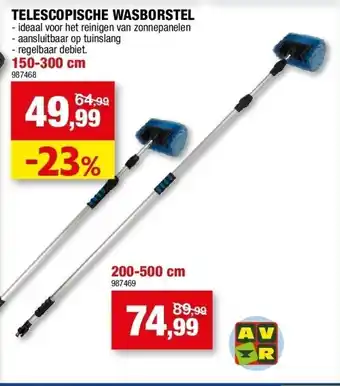 Hubo Telescopische wasborstel telescopische wasborstel aanbieding