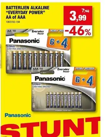 Hubo Batterijen alkaline “everyday power” aa of aaa aanbieding