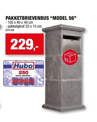 Hubo Pakketbrievenbus “model 56” aanbieding