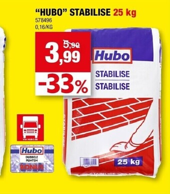 Hubo “hubo” stabilise 25 kg aanbieding