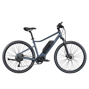 Decathlon Elektrische hybridefiets riverside 540 e blauw ( zwarte batterij) aanbieding