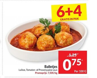 Intermarché Balletjes per 100g aanbieding