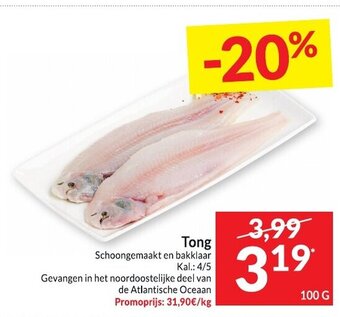 Intermarché Tong 100g aanbieding