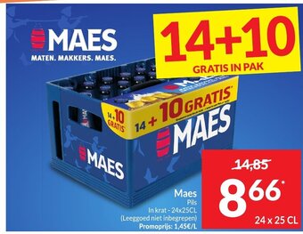 Intermarché Maes Pils 24 x 25cl aanbieding