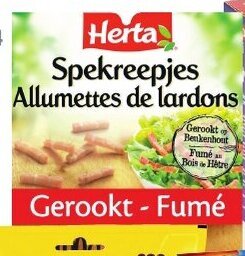 Intermarché Herta Gerookte spekreepjes 2x100g aanbieding
