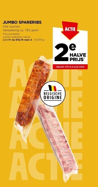 Jumbo Jumbo spareribs aanbieding