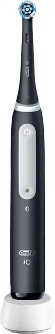 Coolblue Oral-b io 4n black + io ultimate clean opzetborstels (4 stuks) aanbieding