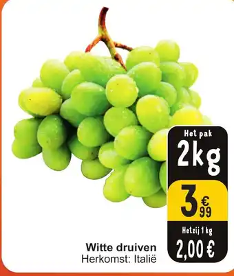 Cora Witte druiven 2kg aanbieding