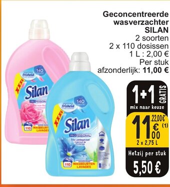 Cora Geconcentreerde wasverzachter SILAN aanbieding