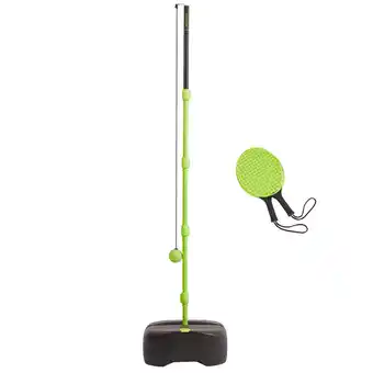 Decathlon Speed-ball set (1 paal, 2 rackets en 1 bal) turnball zwart/geel aanbieding
