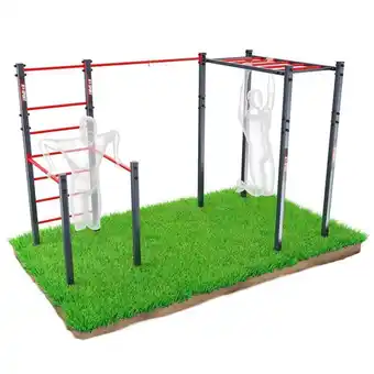 Decathlon Outdoor calisthenics apparatuur met muur bars en opknoping ladder aanbieding
