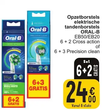 Cora Opzetborstels elektrische tandenborstels ORAL-B EB50/EB20 aanbieding