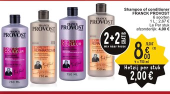 Cora Shampoo of conditioner FRANCK PROVOST aanbieding
