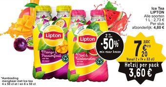 Cora Ice tea Lipton aanbieding
