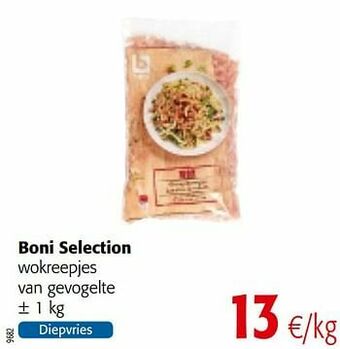Colruyt Boni selection wokreepjes van gevogelte aanbieding