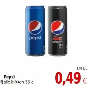 Colruyt Pepsi alle blikken aanbieding