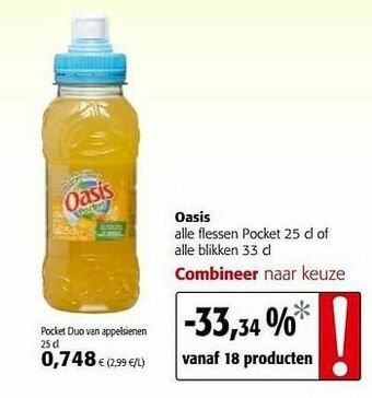 Colruyt Oasis pocket duo van appelsienen aanbieding