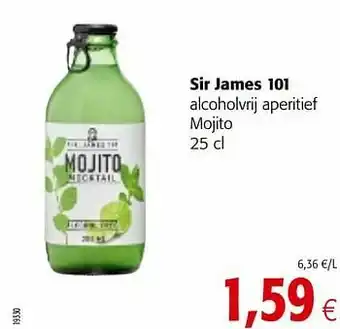 Colruyt Sir james 101 alcoholvrij aperitief mojito aanbieding