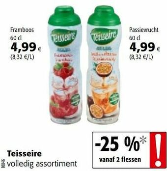 Colruyt Teisseire volledig assortiment aanbieding