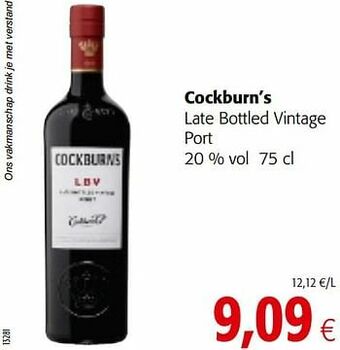 Colruyt Cockburn’s late bottled vintage port aanbieding
