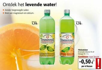 Colruyt Tönissteiner limonade zitrone fit of orange fit aanbieding
