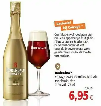 Rodenbach vintage 2019 flanders red ale roodbruin bier