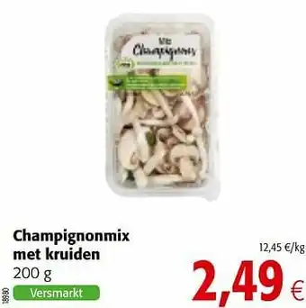 Colruyt Champignonmix met kruiden aanbieding