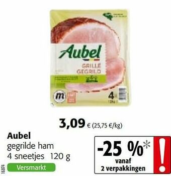 Colruyt Aubel gegrilde ham aanbieding