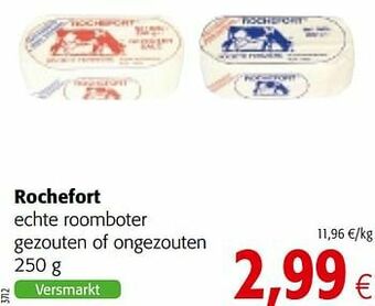 Colruyt Rochefort echte roomboter gezouten of ongezouten aanbieding
