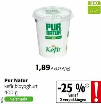 Colruyt Pur natur kefir bioyoghurt aanbieding