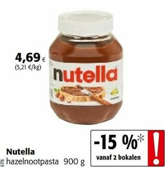 Colruyt Nutella hazelnootpasta aanbieding