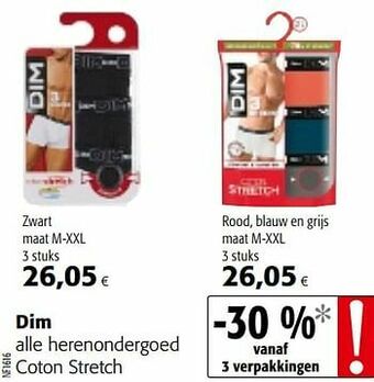Dim alle herenondergoed coton stretch