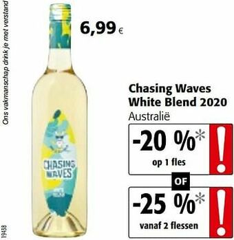 Colruyt Chasing waves white blend 2020 australië aanbieding