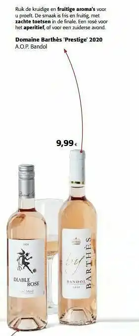 Colruyt Domaine barthès prestige 2020 a.o.p. bandol aanbieding