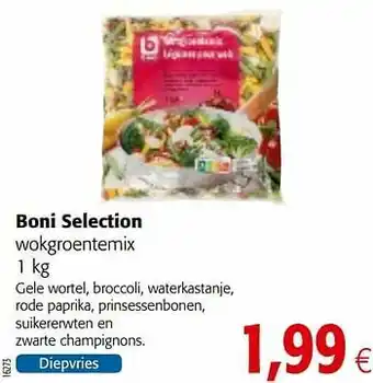 Colruyt Boni selection wokgroentemix aanbieding