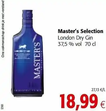 Master’s selection london dry gin