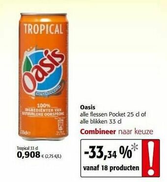 Colruyt Oasis tropical aanbieding