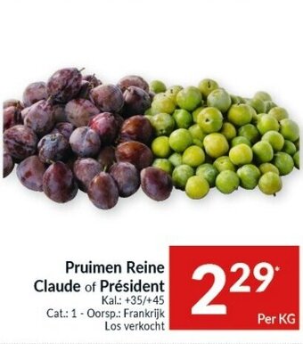 Pruimen Reine Claude of Président