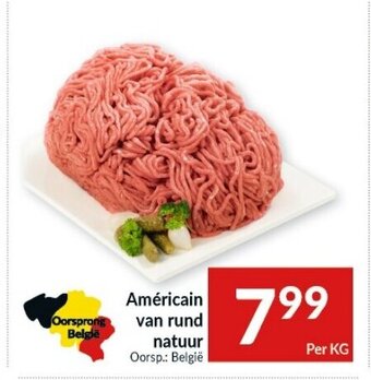 Intermarché Américain van rund natuur aanbieding