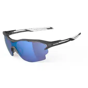 Decathlon Sportbril voor volwassenen runperf 2 cat. 3 hd wit blauw aanbieding