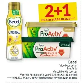 Intermarché Becel Vloeibaar vet aanbieding