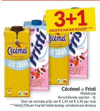 Intermarché Cécémel of Fristi aanbieding