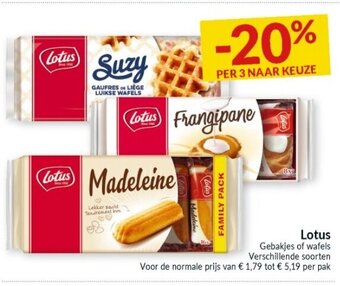 Intermarché Lotus Gebakjes of wafels aanbieding