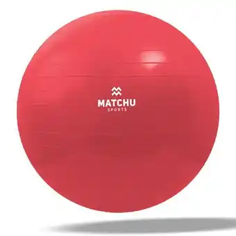 Decathlon Gymbal / fitness bal / swiss ball 55cm - rood - ø 55cm aanbieding
