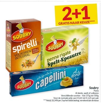 Intermarché Soubry Pasta aanbieding