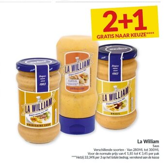 Intermarché La William Saus aanbieding