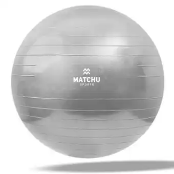 Decathlon Gymbal / fitness bal / swiss ball 65cm - grijs - ø 65cm aanbieding