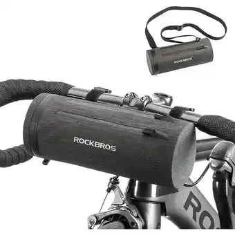Decathlon Fietsstuurtas waterdichte fietsmand 2l waterdicht zwart aanbieding