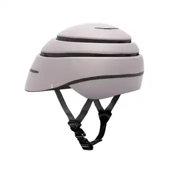 Opvouwbare stadsfiets- / stephelm(helmet loop) parel-zwart