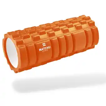 Decathlon Foam roller / massage roller / fitness roller 33cm - ø 14cm - oranje aanbieding